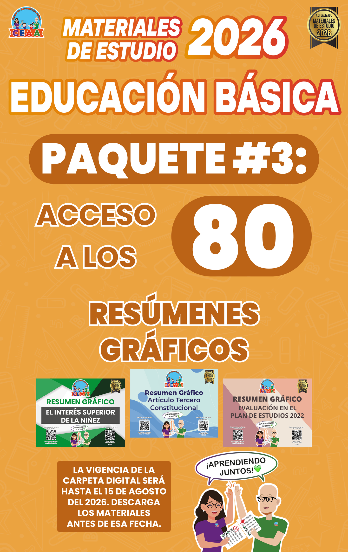 Paquete #3 Materiales de Estudio 2026: Resúmenes Gráficos