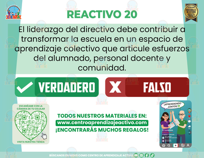 Cuadernillo de Estudio - Perfil Profesional Directivo - Verdadero o Falso en PDF