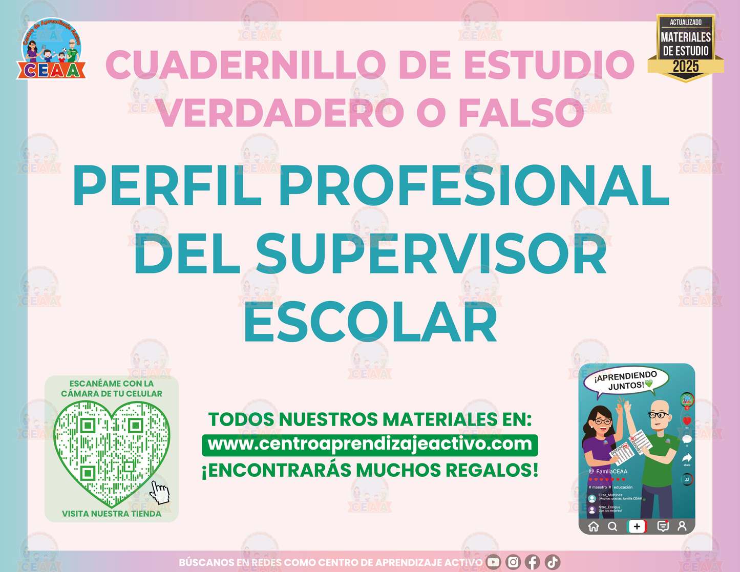 Cuadernillo de Estudio - Perfil Profesional del Supervisor Escolar - Verdadero o Falso