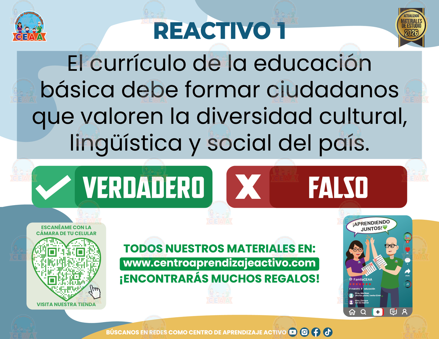 Cuadernillo de Estudio - Plan 2022 Ejes Articuladores - Verdadero o Falso en PDF