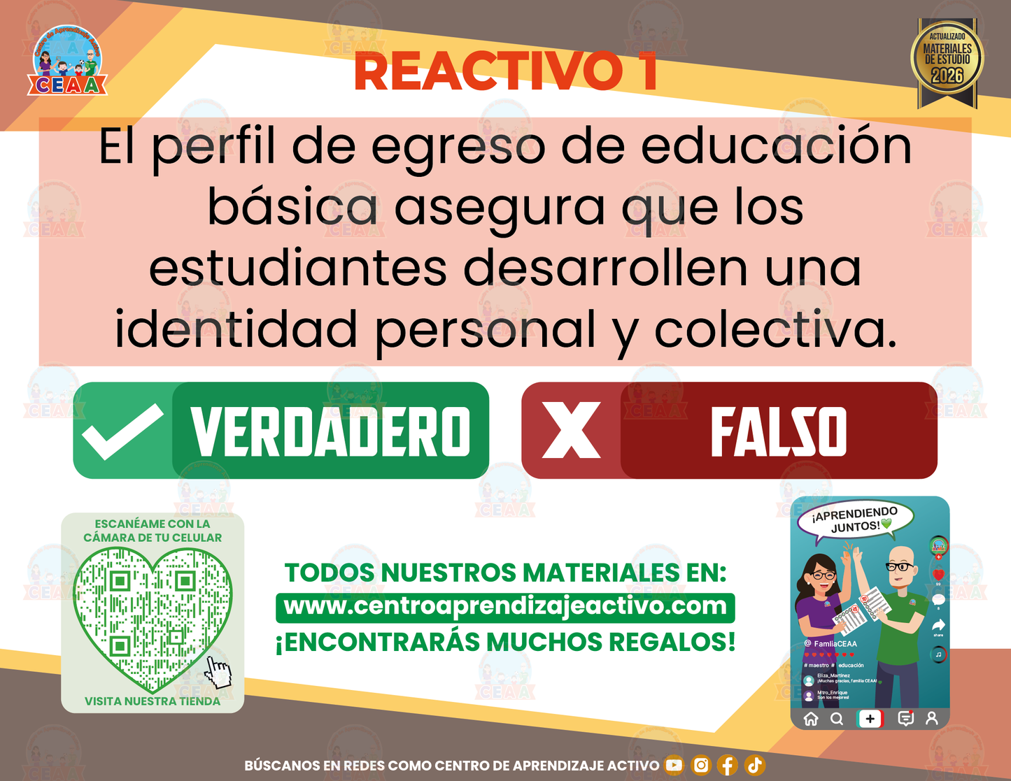 Cuadernillo de Estudio - Plan 2022 Perfil de Egreso - Verdadero o Falso en PDF