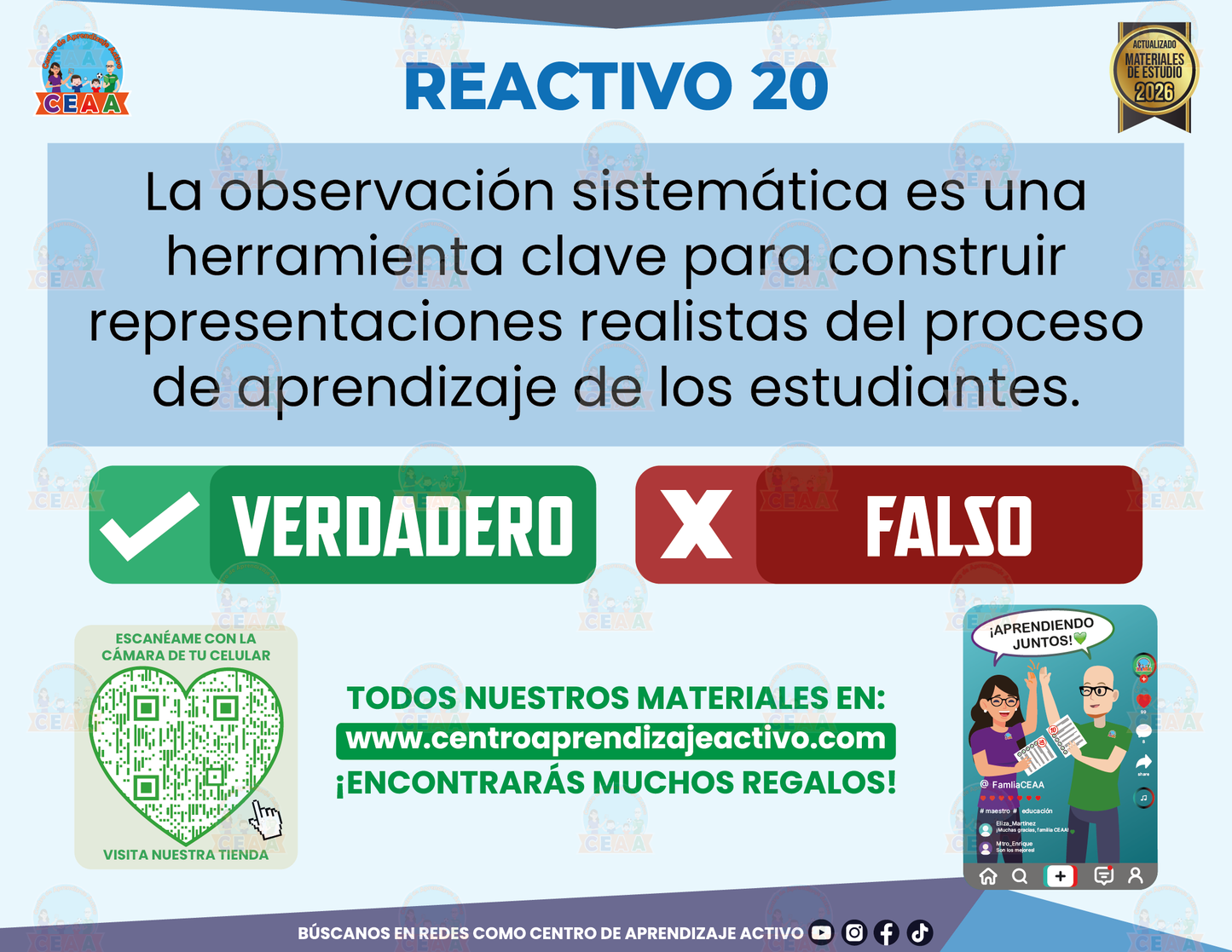 Cuadernillo de Estudio - Plan 2022 La evaluación de los aprendizajes - Verdadero o Falso en PDF