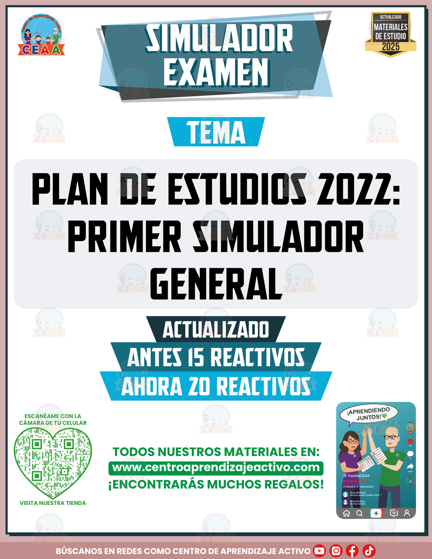 Simulador de examen Plan 2022 Primer Simulador General en PDF