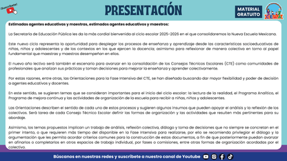 Presentación CTE Fase Intensiva Tema 3 (Editable en PowerPoint)