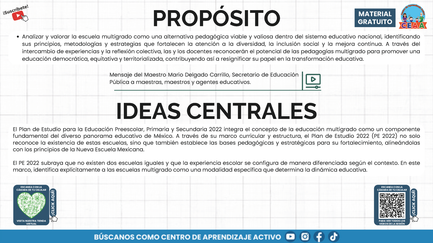 Presentación CTE Multigrado Tema 1: Pedagogías Multigrado en PDF