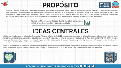 Presentación CTE Multigrado Tema 1: Pedagogías Multigrado en PDF