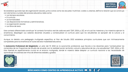 Presentación CTE Multigrado Tema 1: Pedagogías Multigrado en PDF