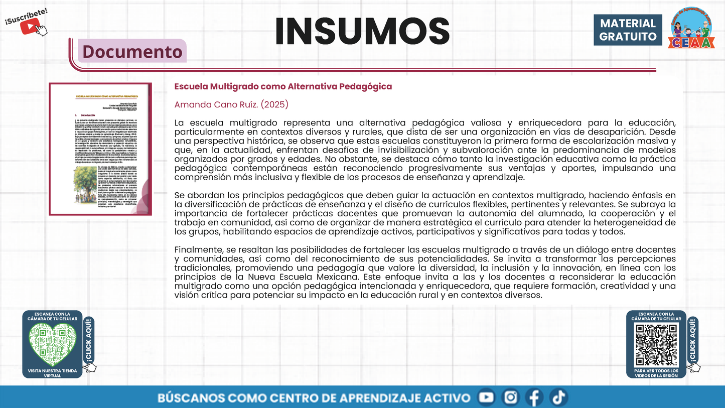 Presentación CTE Multigrado Tema 1: Pedagogías Multigrado en PDF