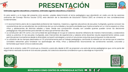 Presentación CTE Multigrado Tema 2: Planeación Didáctica Multigrado en PDF