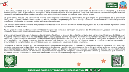 Presentación CTE Multigrado Tema 2: Planeación Didáctica Multigrado en PDF