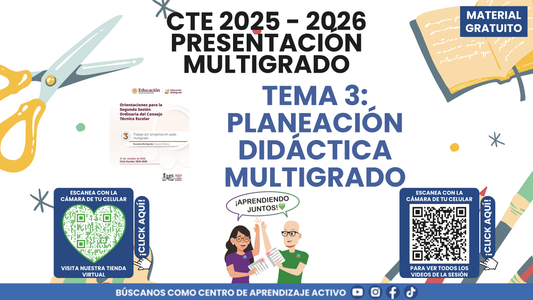 Presentación CTE Multigrado Tema 3: Planeación Didáctica Multigrado en PDF