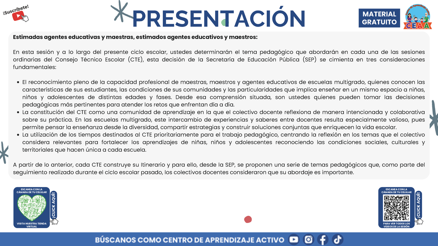 Presentación CTE Multigrado Tema 3: Planeación Didáctica Multigrado en PDF