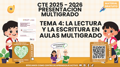Presentación CTE Multigrado Tema 4: La Lectura y la Escritura en Aulas Multigrado en PDF