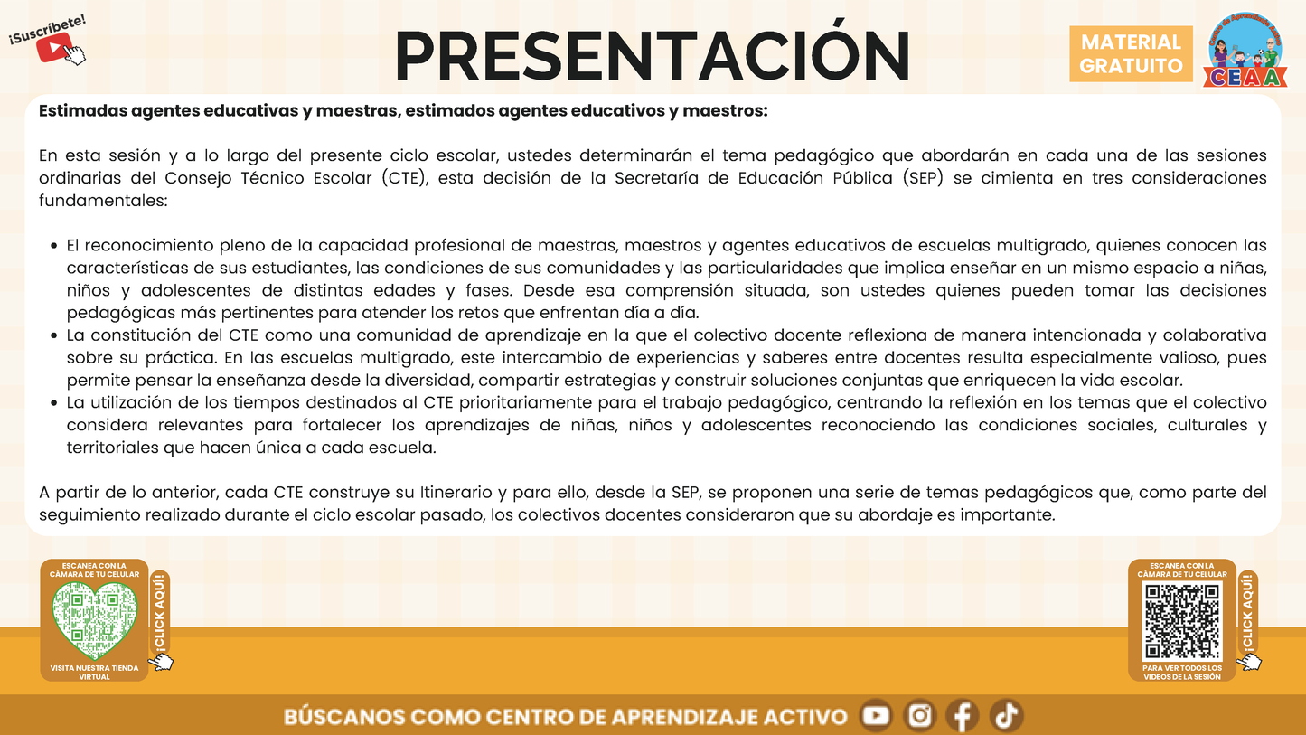 Presentación CTE Multigrado Tema 4: La Lectura y la Escritura en Aulas Multigrado en PDF