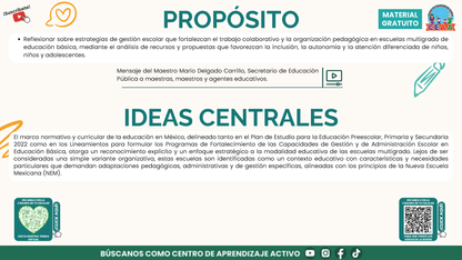 Presentación CTE Multigrado Tema 5: Gestión Escolar Multigrado en PDF