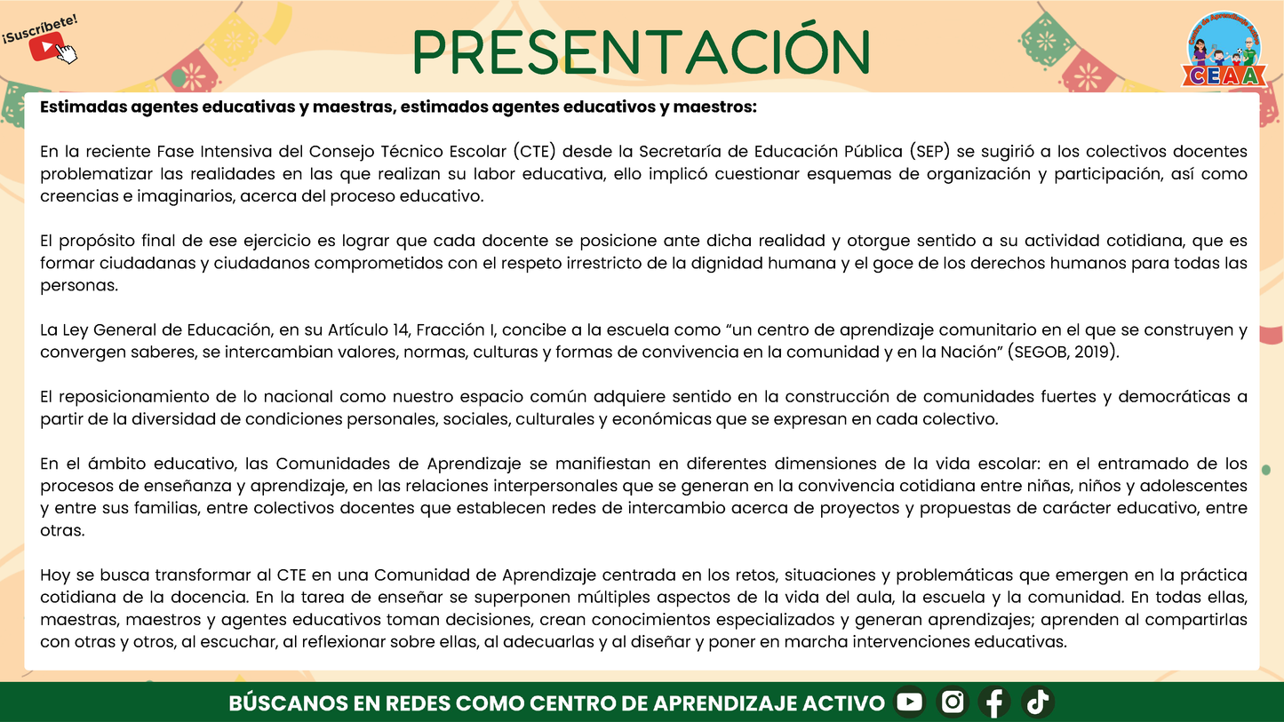 Presentación CTE Sesión 1 Maestros Septiembre 2025 (Editable en PowerPoint)