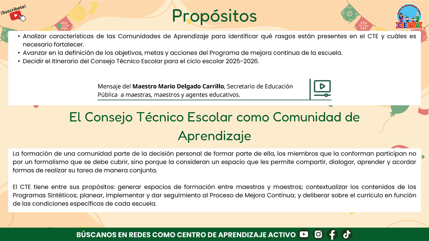 Presentación CTE Sesión 1 Maestros Septiembre 2025 (Editable en PowerPoint)