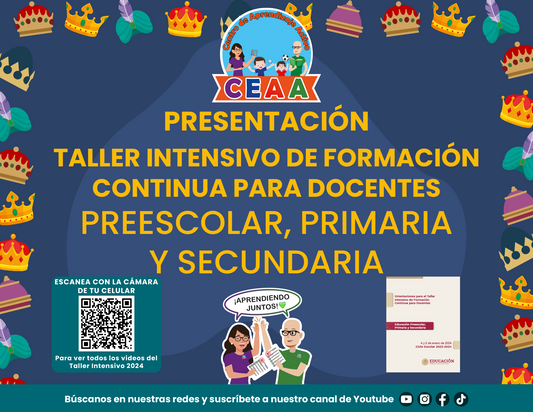 PRESENTACIÓN TALLER INTENSIVO DE FORMACIÓN CONTINUA PARA DOCENTES