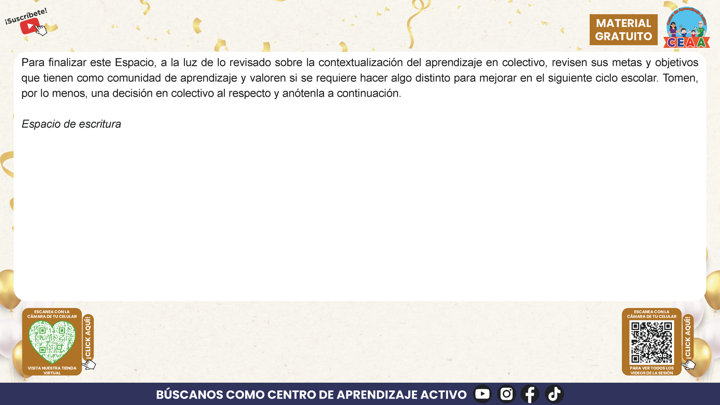 Presentación Taller Intensivo Sesión 1 Espacios 1 y 2 Julio 2026
