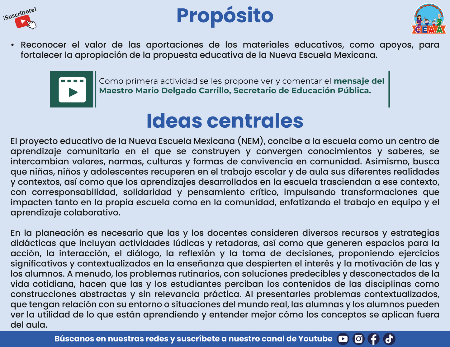 Presentación CTE TEMA 2: LA NEM Y LOS MATERIALES EDUCATIVOS. DEL TRABAJO RUTINARIO AL TRABAJO REFLEXIVO Y CRÍTICO