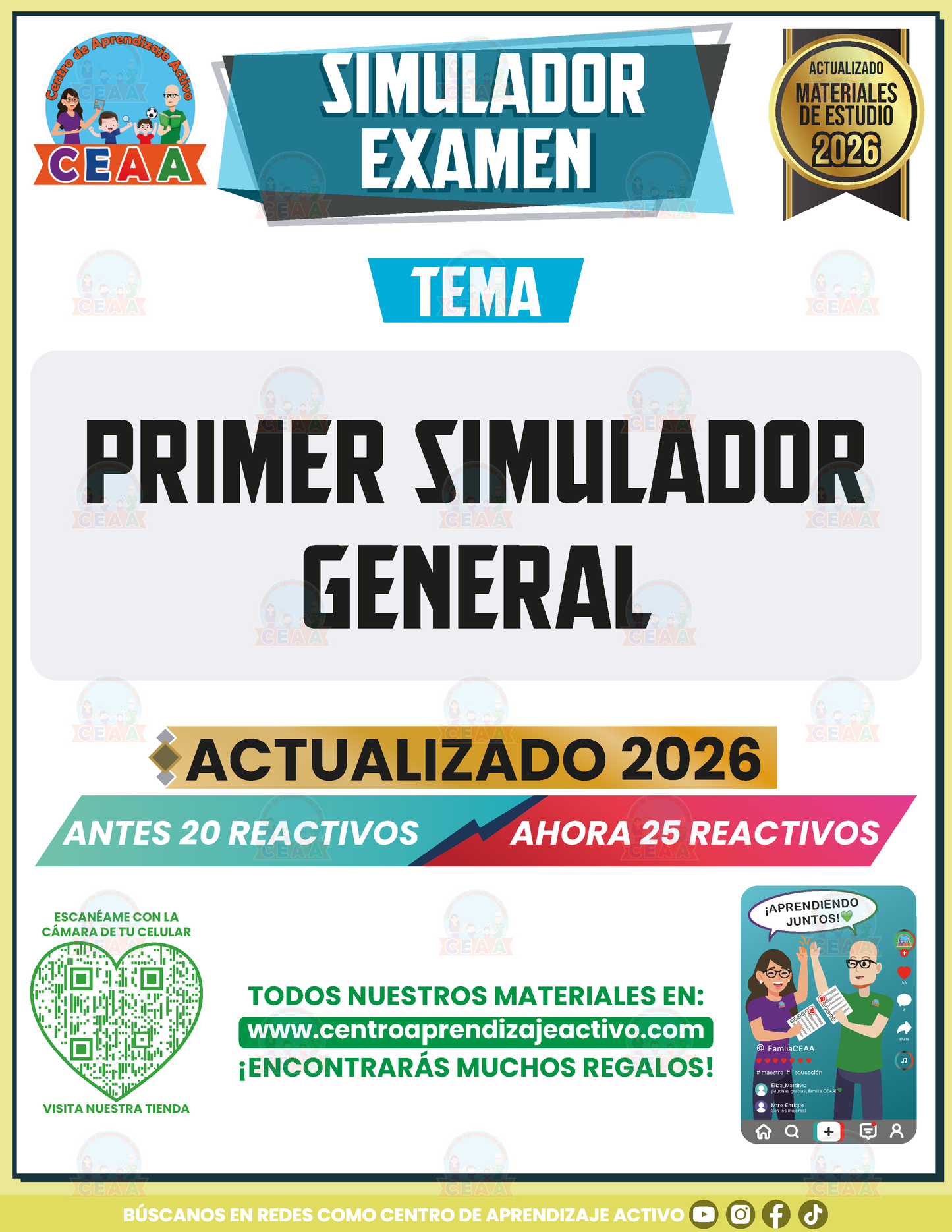 Simulador de Examen - Primer Simulador General en PDF