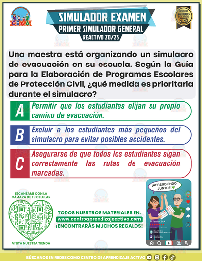 Simulador de Examen - Primer Simulador General en PDF