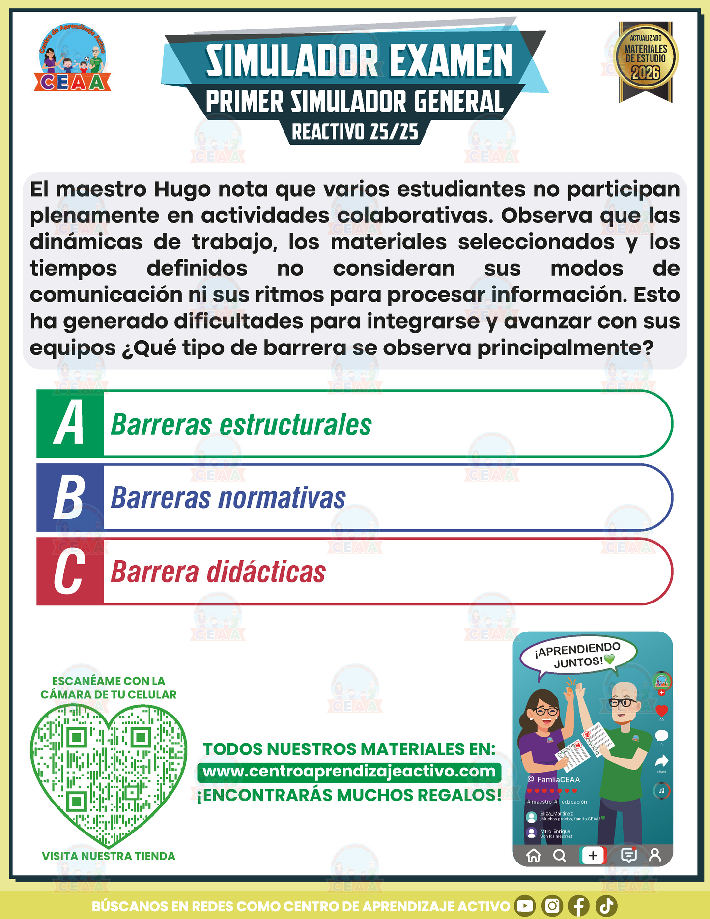 Simulador de Examen - Primer Simulador General en PDF