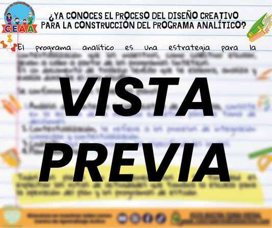 Infografía ¿YA CONOCES EL PROCESO DEL DISEÑO CREATIVO PARA LA CONSTRUCCIÓN DEL PROGRAMA ANALÍTICO?