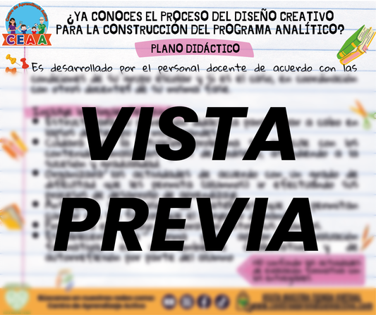 Infografía ¿YA CONOCES EL PROCESO DEL DISEÑO CREATIVO PARA LA CONSTRUCCIÓN DEL PROGRAMA ANALÍTICO? - PLANO DIDÁCTIVO