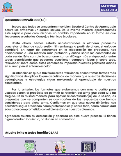 Formato de Productos CTE Multigrado Tema 2 en PDF