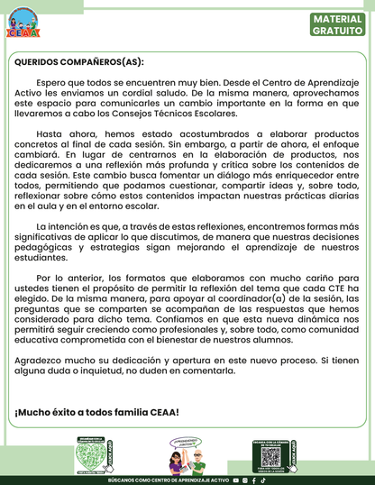 Formato de Productos CTE Multigrado Tema 3 en PDF