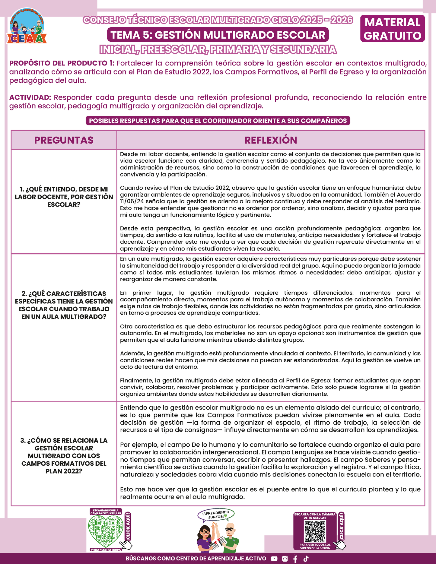 Formato de Productos CTE Multigrado Tema 5 en PDF