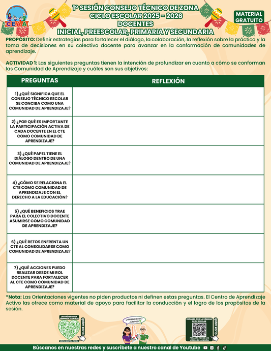 Formatos de Producto CTE Sesión 1 Maestros en PDF