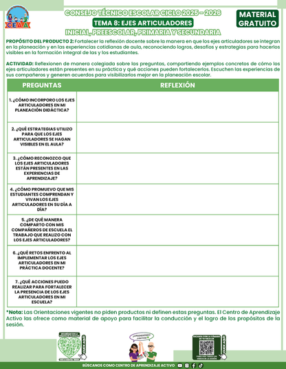Formato de Productos CTE: Tema 8 en PDF