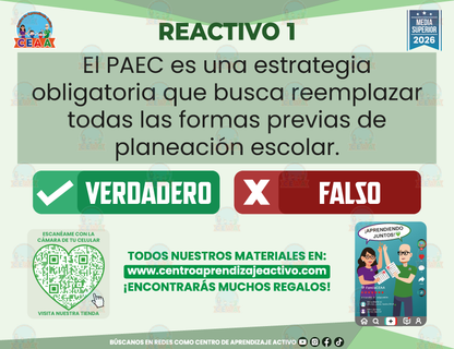 Cuadernillo de Estudio - Programa Aula, Escuela Y Comunidad - Verdadero o Falso - Media Superior