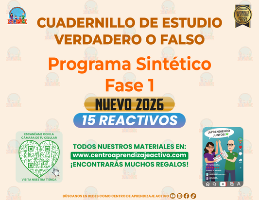 Cuadernillo de Estudios - Programa Sintético Fase 1 - Verdadero o Falso en PDF