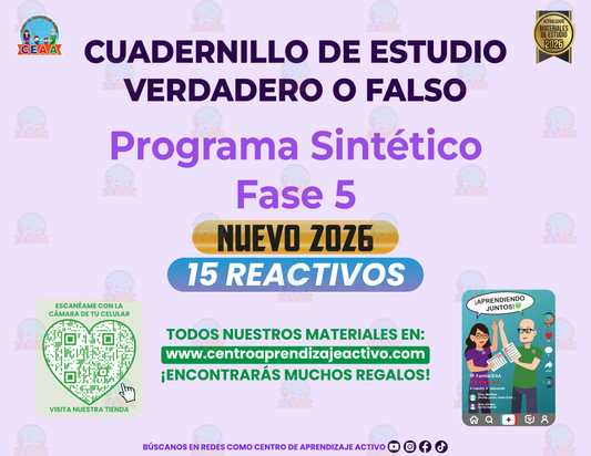 Cuadernillo de Estudio - Programa Sintético Fase 5 - Verdadero o Falso en PDF