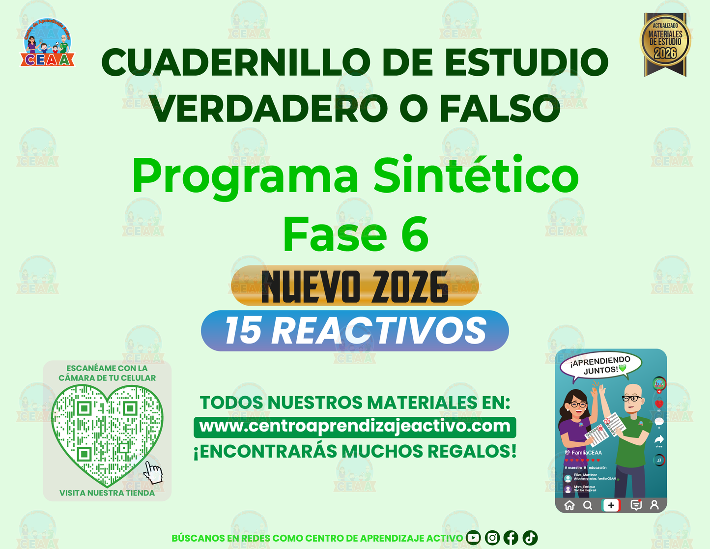 Cuadernillo de Estudios - Programa Sintético Fase 6 - Verdadero o Falso en PDF