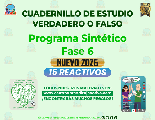 Cuadernillo de Estudios - Programa Sintético Fase 6 - Verdadero o Falso en PDF