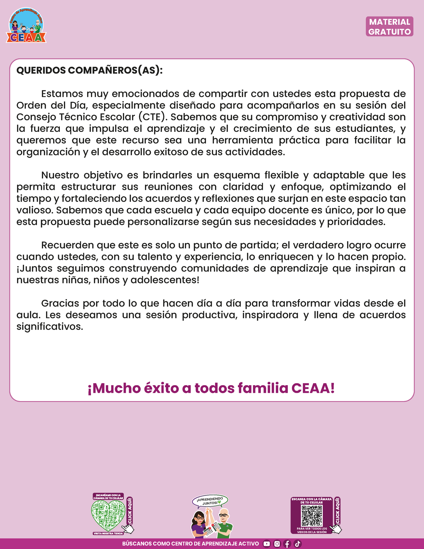 Propuesta Orden del Día Tema 1: PLANEACIÓN DIDÁCTICA en PDF