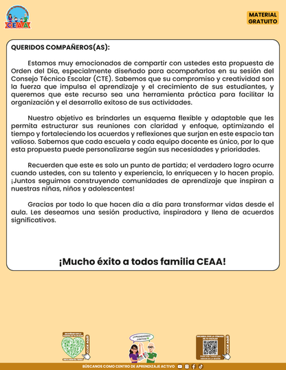 Propuesta Orden del Día Tema 6: VIDA SALUDABLE en PDF