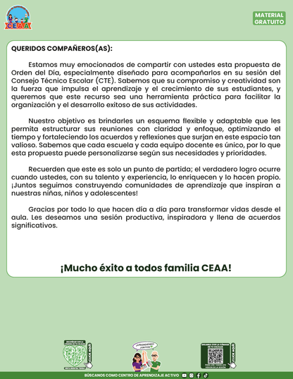 Propuesta Orden del Día Tema 8: EJES ARTICULADORES en PDF