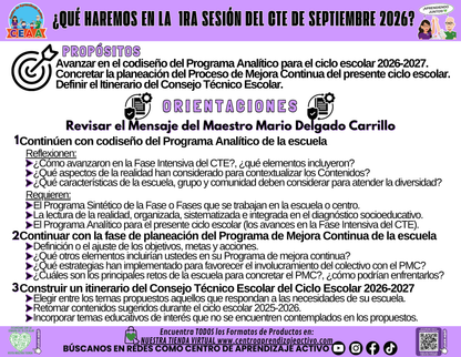 Infografía: ¿Qué haremos en la 1ra sesión CTE?