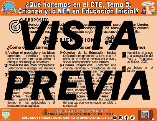 Infografía ¿Qué haremos en el CTE Tema 5?