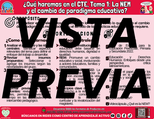 Infografía ¿Qué haremos en el CTE Tema 1?