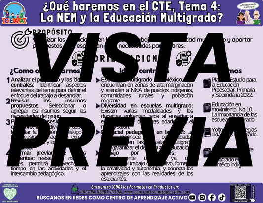 Infografía ¿Qué haremos en el CTE Tema 4?