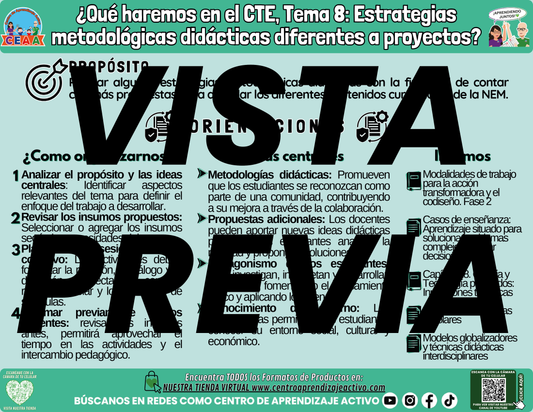 Infografía ¿Qué haremos en el CTE Tema 8?