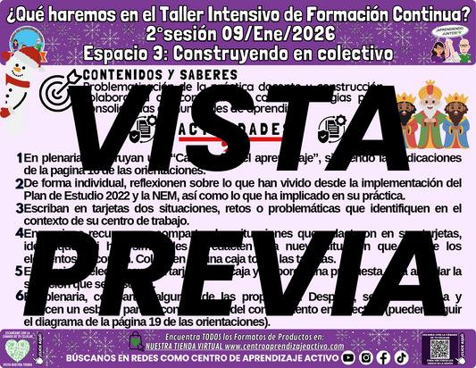 Infografía ¿Qué Haremos en la Sesión 2 del Taller Intensivo de Docentes? Espacio 3 en PDF