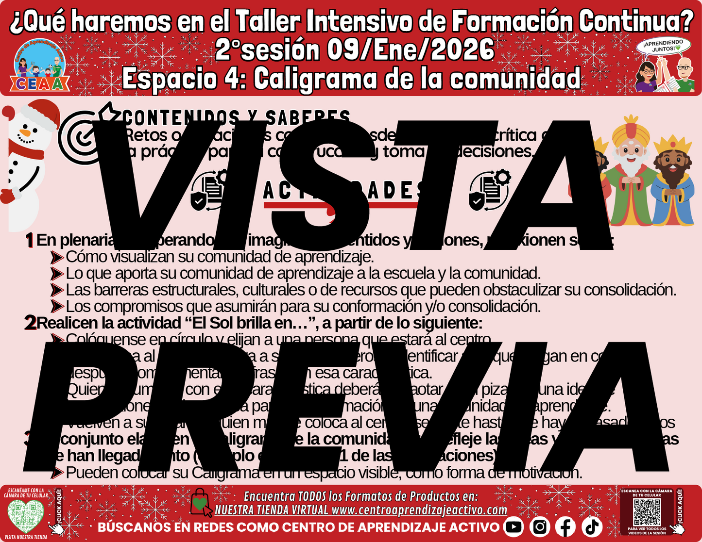 Infografía ¿Qué Haremos en la Sesión 2 del Taller Intensivo de Docentes? Espacio 4 en PDF