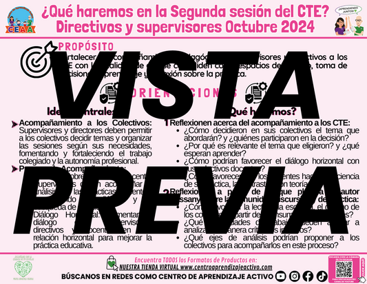 Infografía ¿Qué Haremos en la Sesión CTE Directivos y Supervisores?